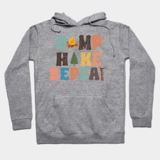 Camp Hike Repeat Hiking Lovers Hoodie